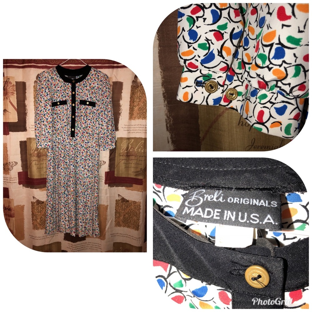 Vintage Breli Originals Made in USA size 10 Dress